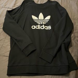 Men’s black Adidas XXL crewneck sweater heavyweight